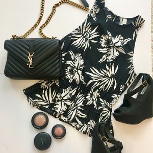 Black & White Peplum Top